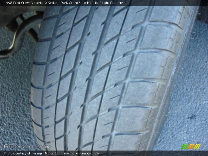 Dark Green Satin Metallic / Light Graphite 1998 Ford Crown Victoria LX Sedan