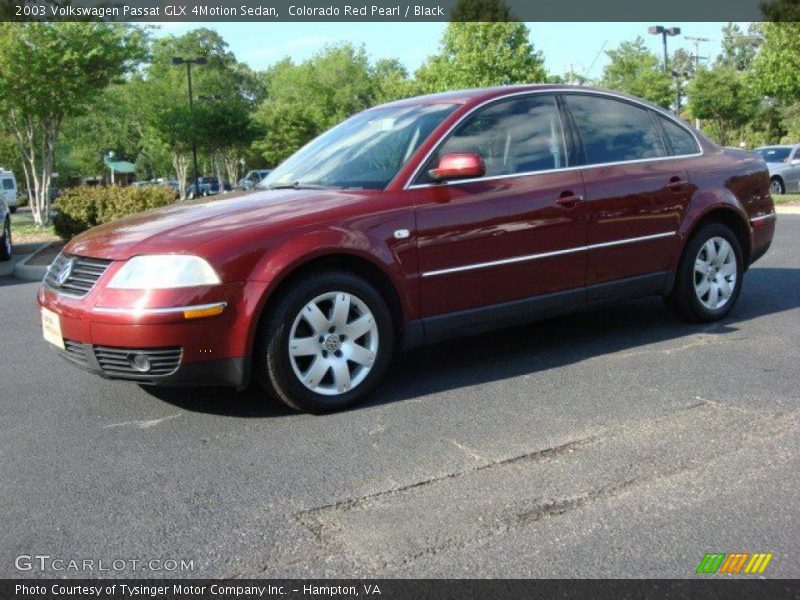 Colorado Red Pearl / Black 2003 Volkswagen Passat GLX 4Motion Sedan