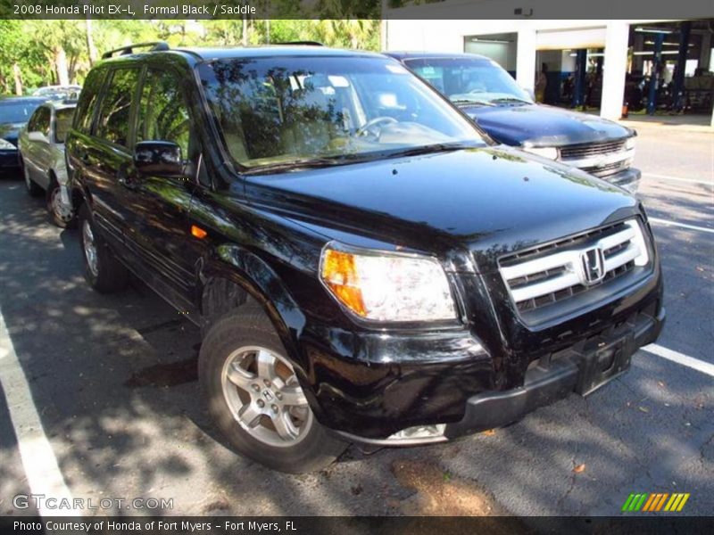Formal Black / Saddle 2008 Honda Pilot EX-L