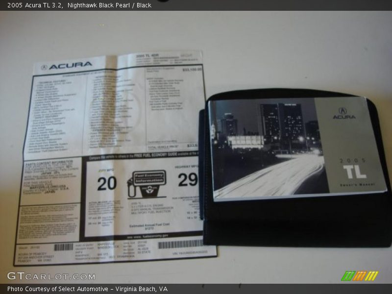  2005 TL 3.2 Window Sticker