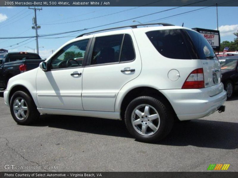 Alabaster White / Ash 2005 Mercedes-Benz ML 500 4Matic