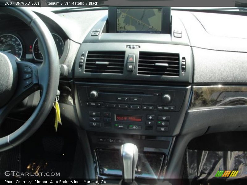 Titanium Silver Metallic / Black 2007 BMW X3 3.0si