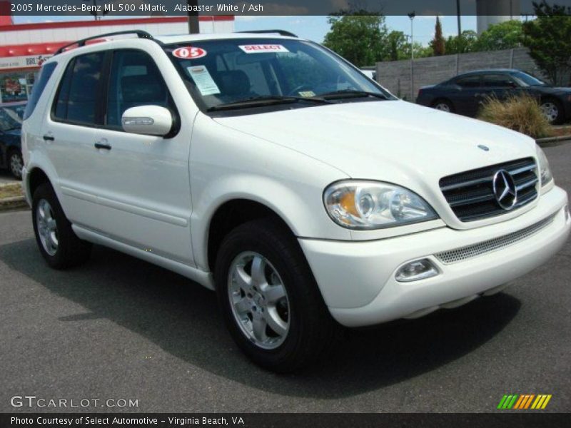 Alabaster White / Ash 2005 Mercedes-Benz ML 500 4Matic