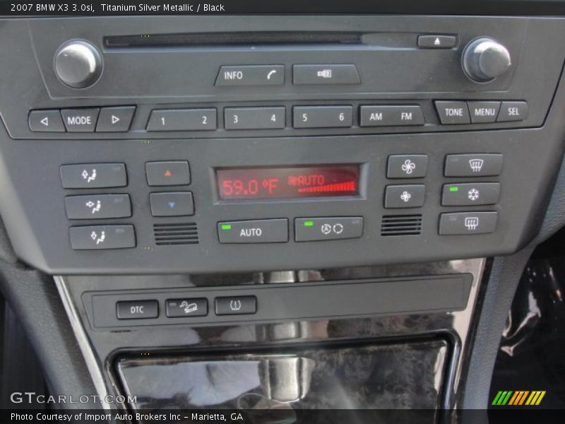 Controls of 2007 X3 3.0si