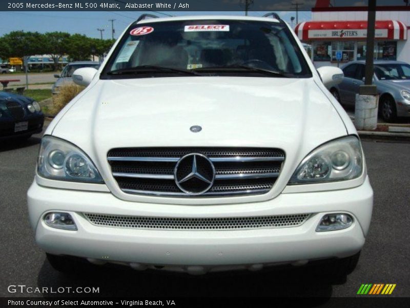 Alabaster White / Ash 2005 Mercedes-Benz ML 500 4Matic