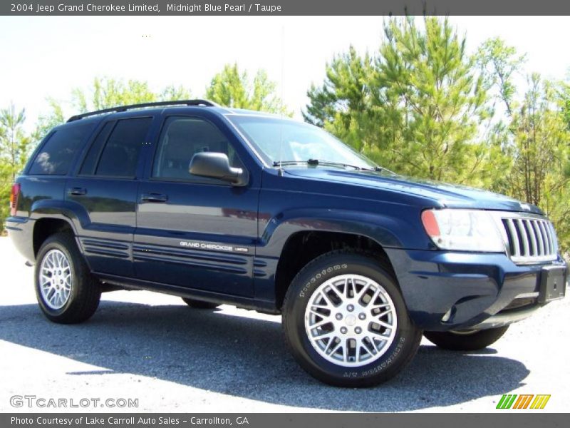 Midnight Blue Pearl / Taupe 2004 Jeep Grand Cherokee Limited