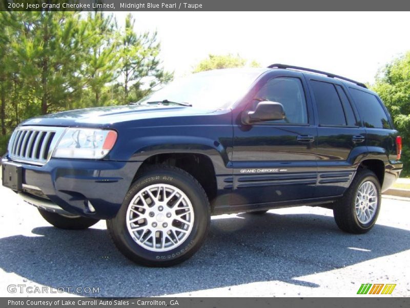 Midnight Blue Pearl / Taupe 2004 Jeep Grand Cherokee Limited