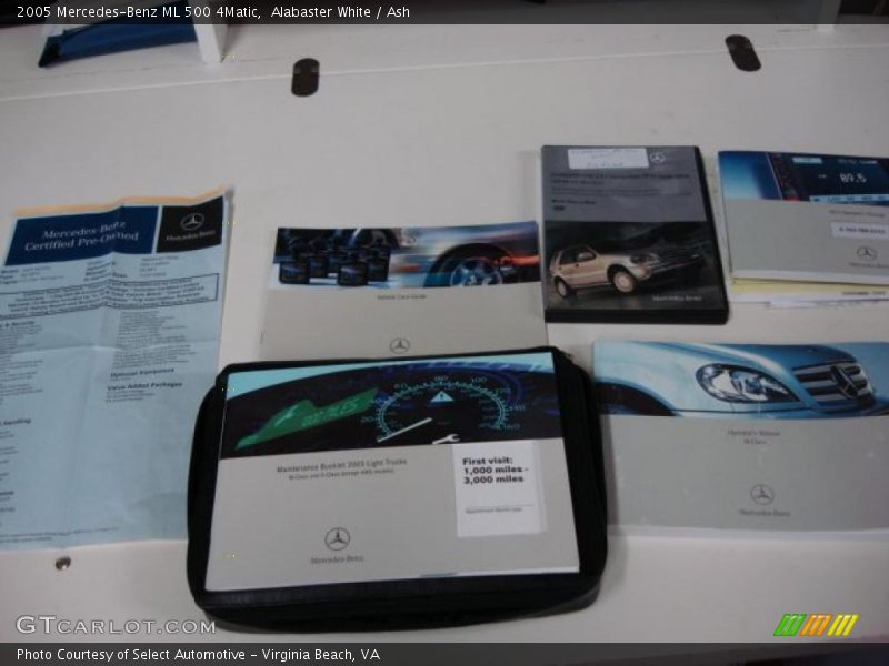 Alabaster White / Ash 2005 Mercedes-Benz ML 500 4Matic