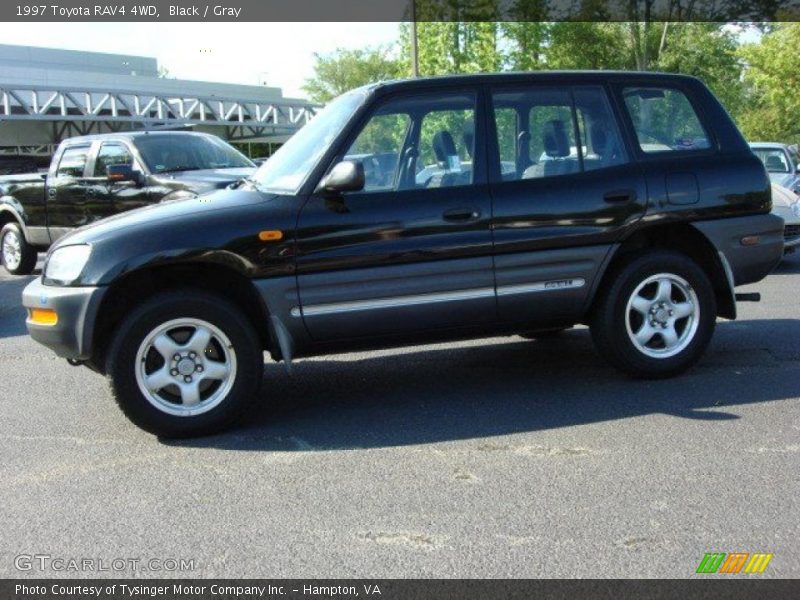 Black / Gray 1997 Toyota RAV4 4WD