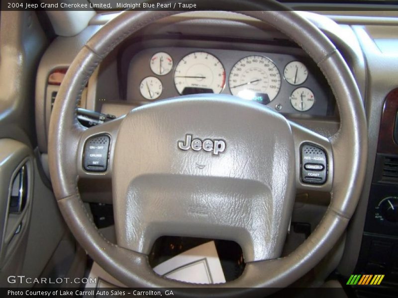 Midnight Blue Pearl / Taupe 2004 Jeep Grand Cherokee Limited