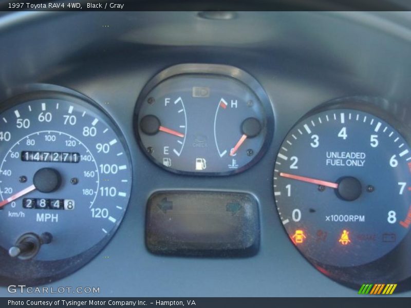 Black / Gray 1997 Toyota RAV4 4WD