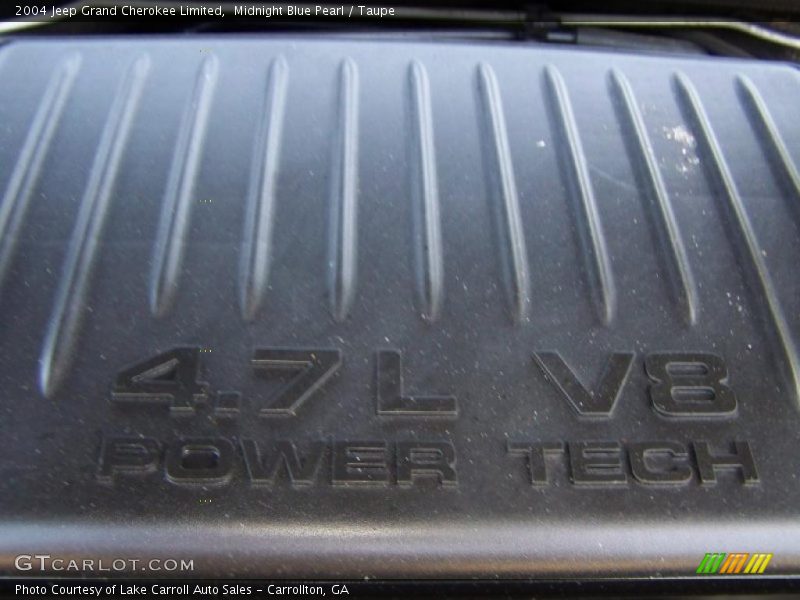 Midnight Blue Pearl / Taupe 2004 Jeep Grand Cherokee Limited