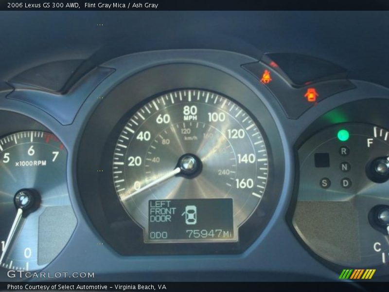 Flint Gray Mica / Ash Gray 2006 Lexus GS 300 AWD
