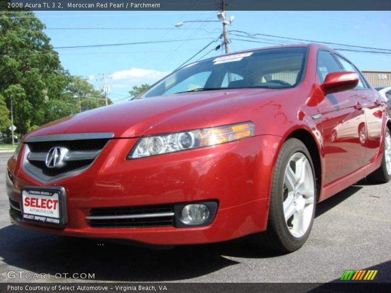 Moroccan Red Pearl / Parchment 2008 Acura TL 3.2