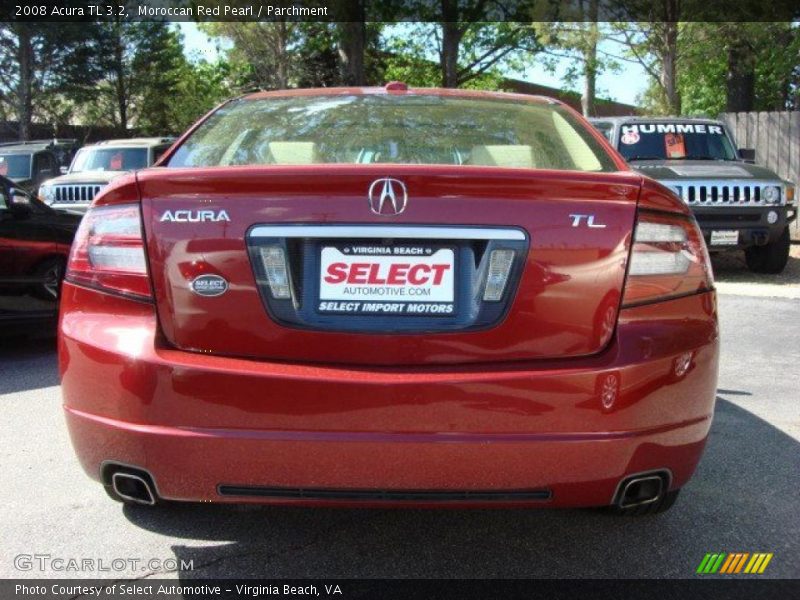 Moroccan Red Pearl / Parchment 2008 Acura TL 3.2