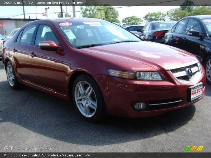 Moroccan Red Pearl / Parchment 2008 Acura TL 3.2