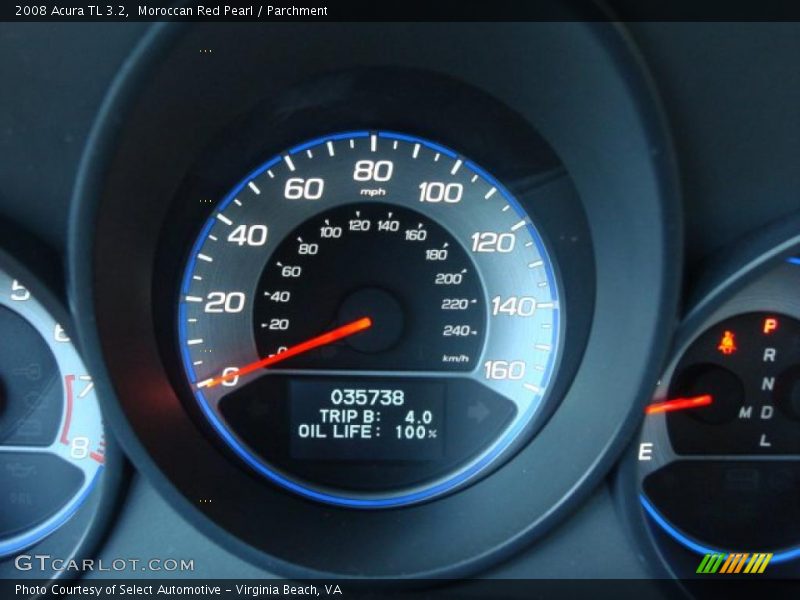 Moroccan Red Pearl / Parchment 2008 Acura TL 3.2
