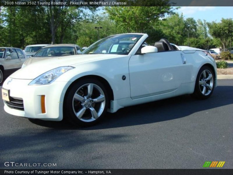 Pikes Peak White Pearl / Charcoal 2008 Nissan 350Z Touring Roadster