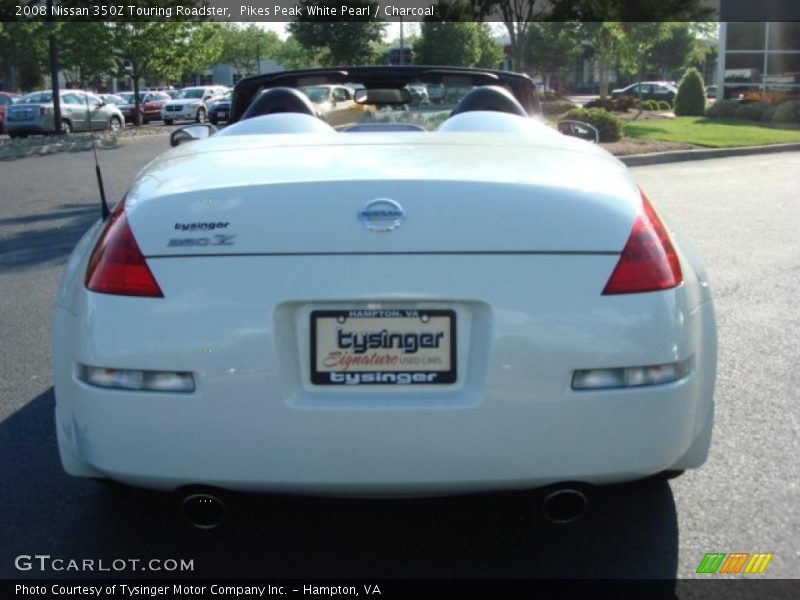 Pikes Peak White Pearl / Charcoal 2008 Nissan 350Z Touring Roadster