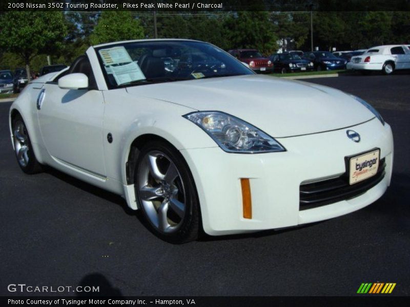 Pikes Peak White Pearl / Charcoal 2008 Nissan 350Z Touring Roadster