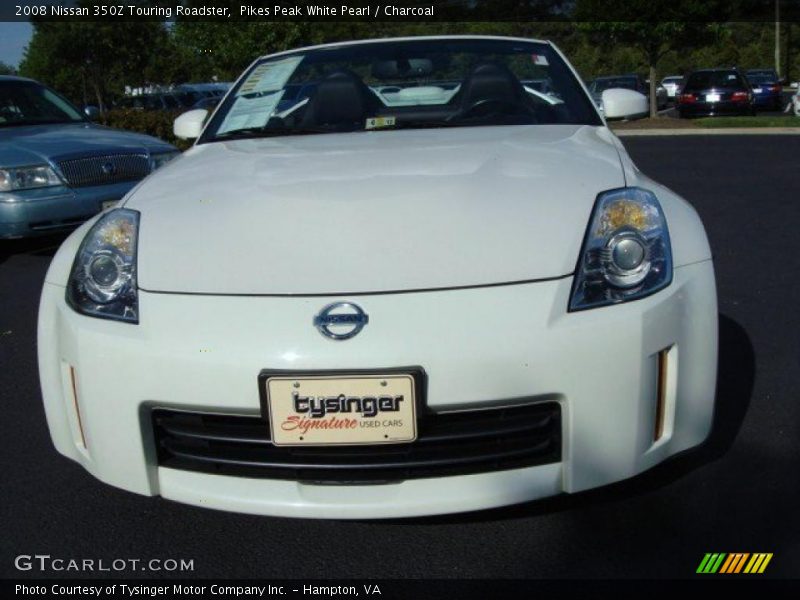 Pikes Peak White Pearl / Charcoal 2008 Nissan 350Z Touring Roadster