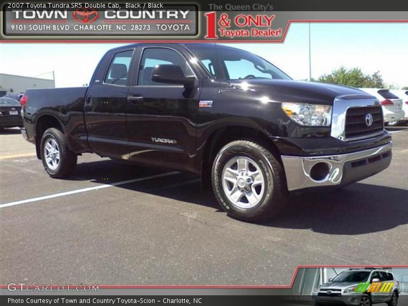 Black / Black 2007 Toyota Tundra SR5 Double Cab