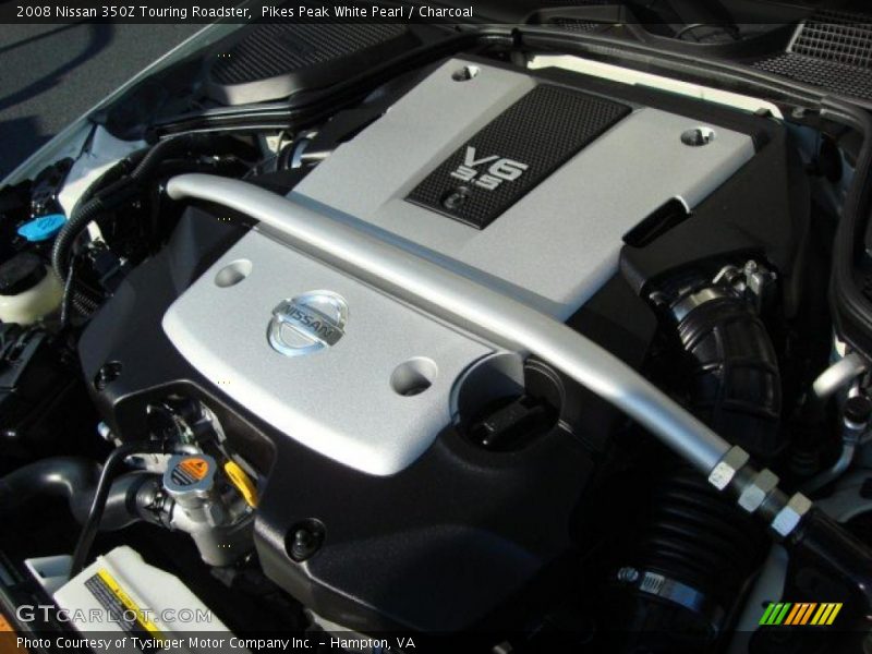 Pikes Peak White Pearl / Charcoal 2008 Nissan 350Z Touring Roadster
