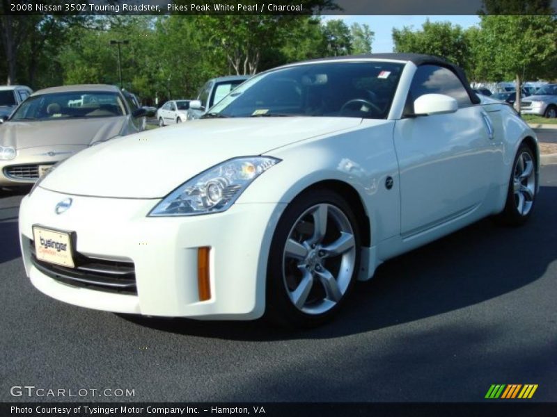 Pikes Peak White Pearl / Charcoal 2008 Nissan 350Z Touring Roadster