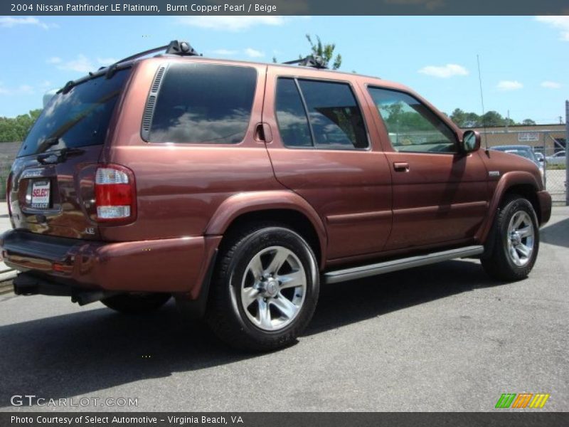 Burnt Copper Pearl / Beige 2004 Nissan Pathfinder LE Platinum