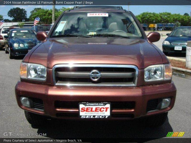 Burnt Copper Pearl / Beige 2004 Nissan Pathfinder LE Platinum