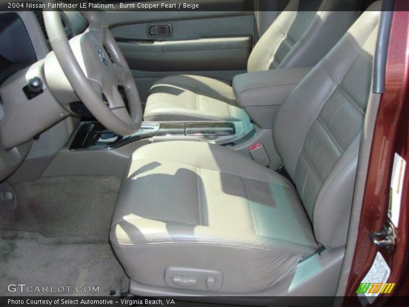 Burnt Copper Pearl / Beige 2004 Nissan Pathfinder LE Platinum