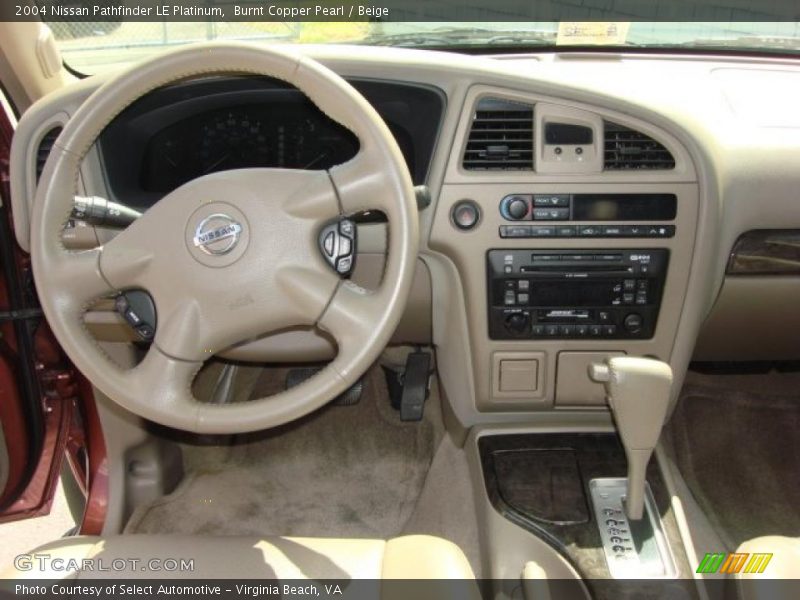 Burnt Copper Pearl / Beige 2004 Nissan Pathfinder LE Platinum