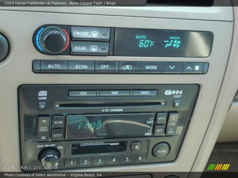 Burnt Copper Pearl / Beige 2004 Nissan Pathfinder LE Platinum