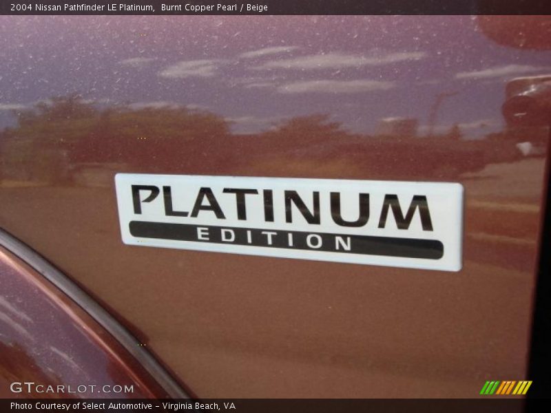  2004 Pathfinder LE Platinum Logo