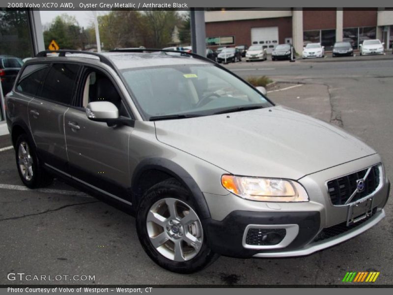 Oyster Grey Metallic / Anthracite Black 2008 Volvo XC70 AWD