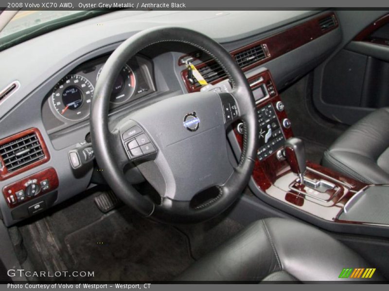 Oyster Grey Metallic / Anthracite Black 2008 Volvo XC70 AWD