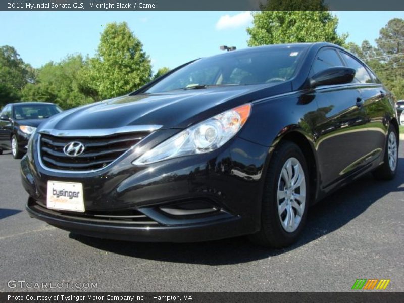 Midnight Black / Camel 2011 Hyundai Sonata GLS