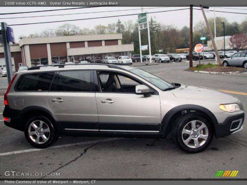 Oyster Grey Metallic / Anthracite Black 2008 Volvo XC70 AWD