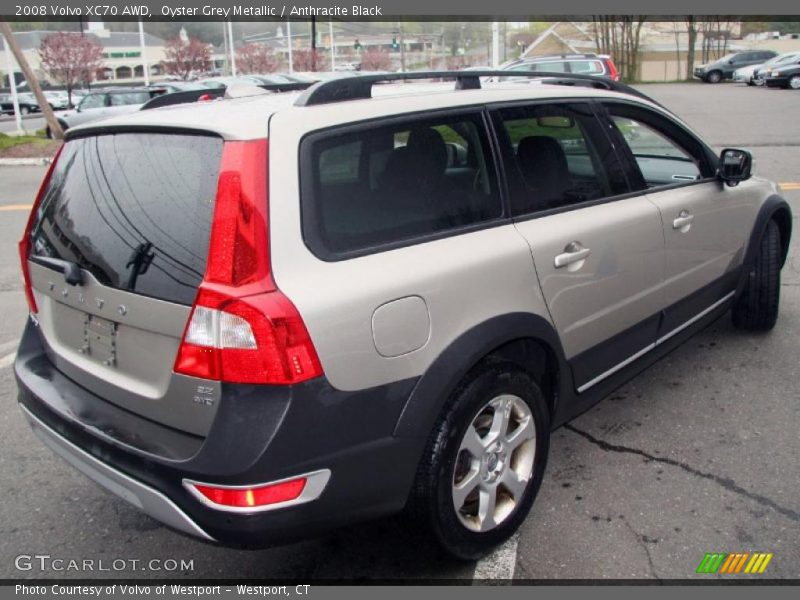 Oyster Grey Metallic / Anthracite Black 2008 Volvo XC70 AWD