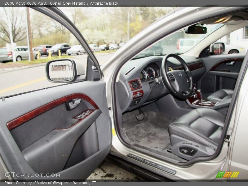 Oyster Grey Metallic / Anthracite Black 2008 Volvo XC70 AWD