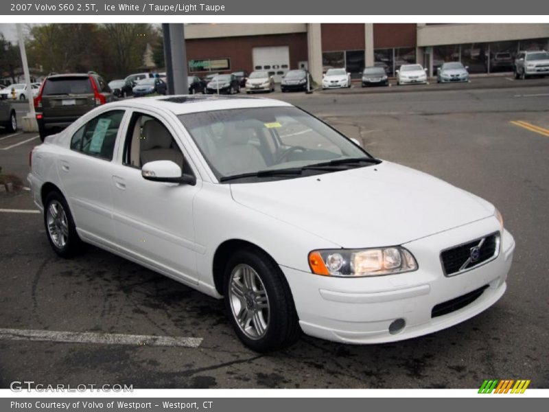 Ice White / Taupe/Light Taupe 2007 Volvo S60 2.5T