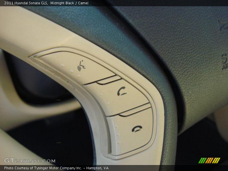 Midnight Black / Camel 2011 Hyundai Sonata GLS
