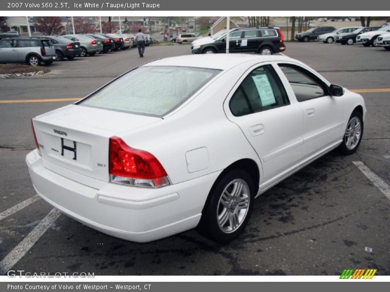 Ice White / Taupe/Light Taupe 2007 Volvo S60 2.5T