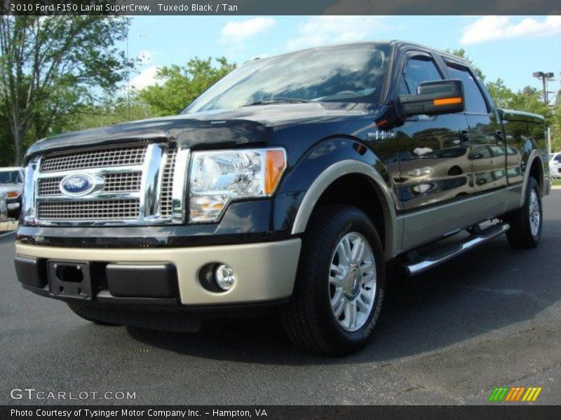 Tuxedo Black / Tan 2010 Ford F150 Lariat SuperCrew
