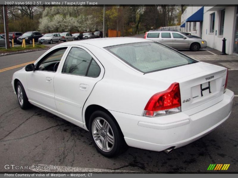 Ice White / Taupe/Light Taupe 2007 Volvo S60 2.5T