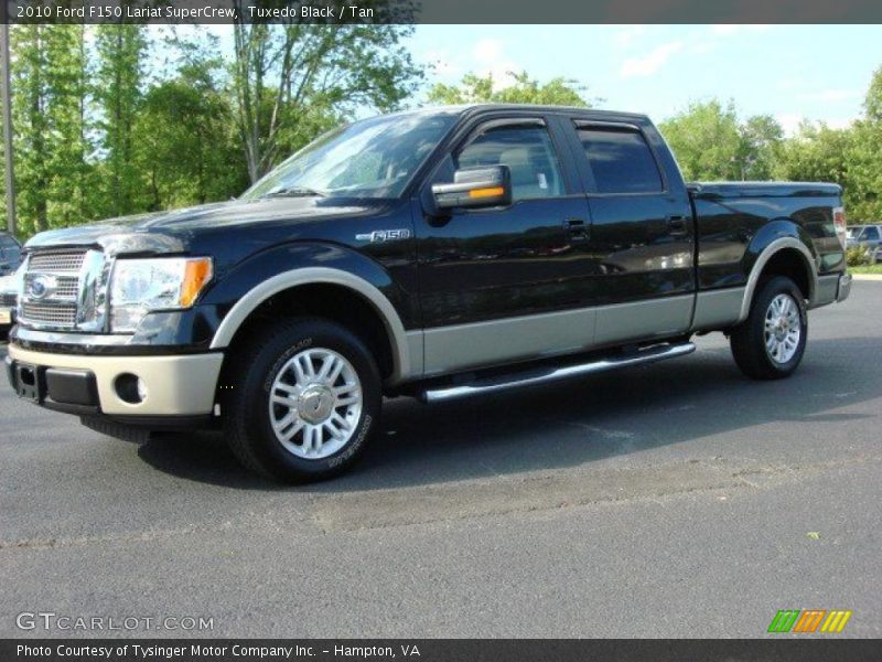 Tuxedo Black / Tan 2010 Ford F150 Lariat SuperCrew