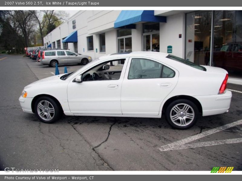 Ice White / Taupe/Light Taupe 2007 Volvo S60 2.5T