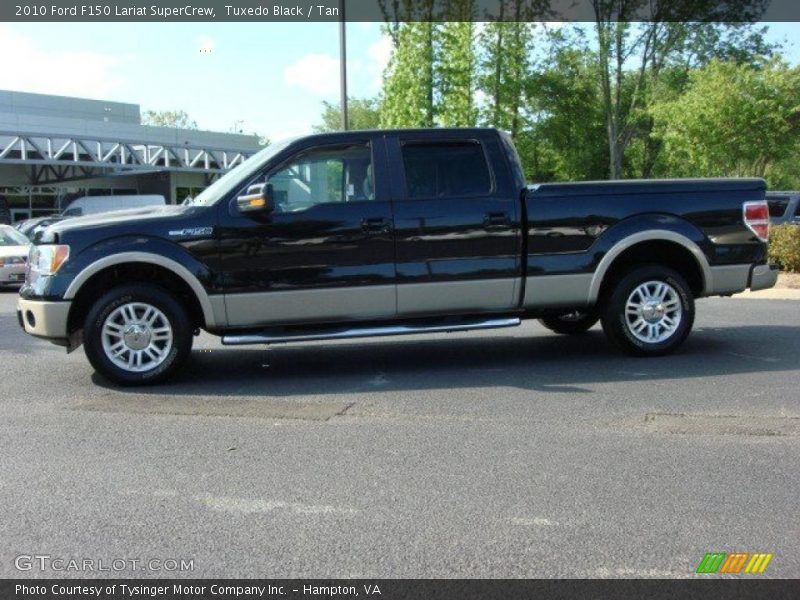 Tuxedo Black / Tan 2010 Ford F150 Lariat SuperCrew