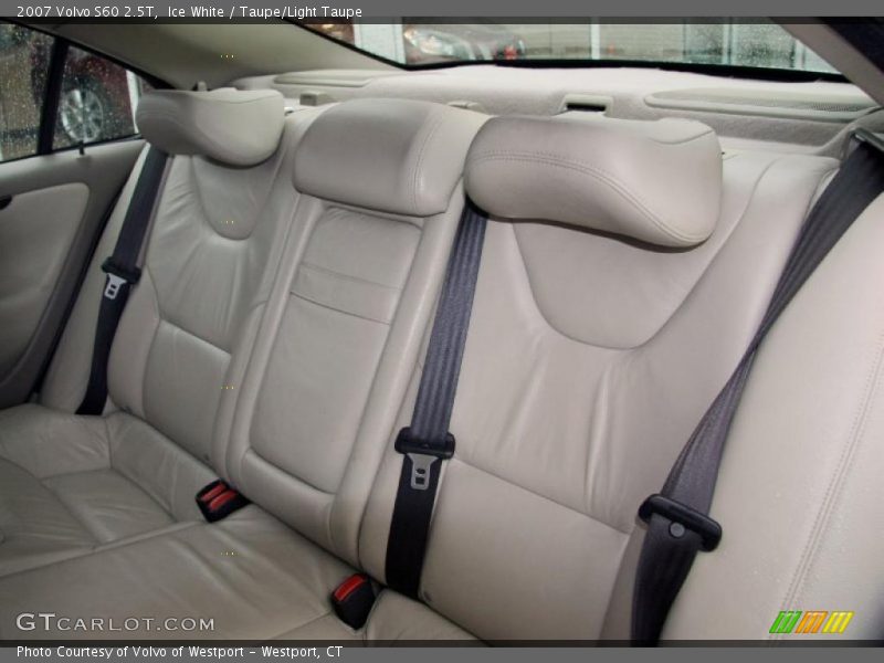 Ice White / Taupe/Light Taupe 2007 Volvo S60 2.5T