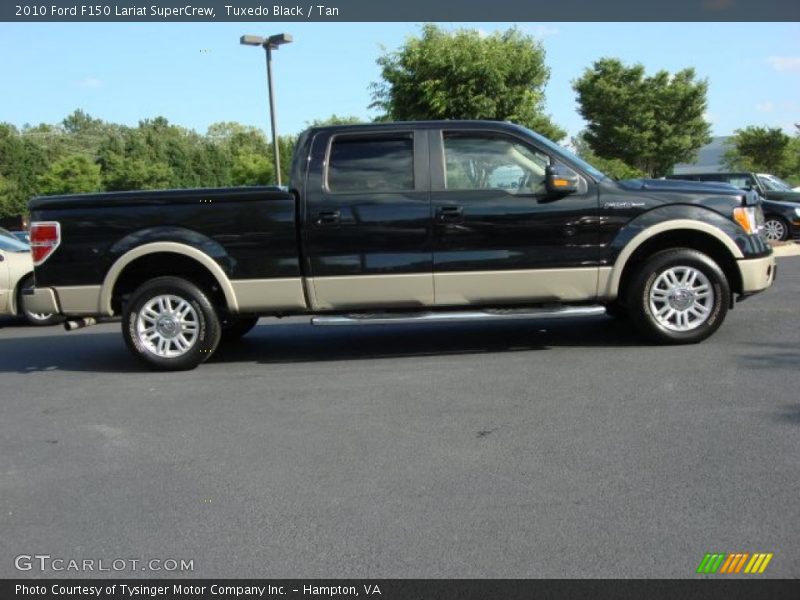 Tuxedo Black / Tan 2010 Ford F150 Lariat SuperCrew